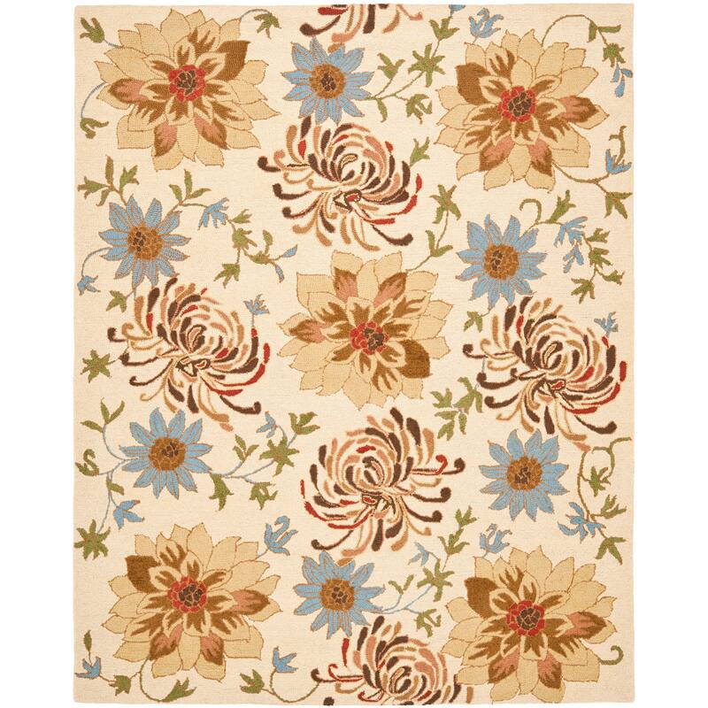 SAFAVIEH Handmade Blossom Arminda Modern Floral Wool Rug