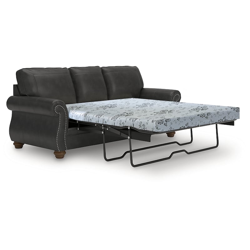 Signature Design by Ashley Chatterton Black Queen Sofa Sleeper - 92"W x 38"D x 39"H