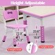 preview thumbnail 4 of 22, Height Adjustable Kids Table and 6 Chair Set - Multifunctional Desk with Ergonomically Designed Chairs