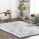 Nuloom Loni SuperiorWash Solid Machine Washable Shag Area Rug - 6' Square - Light Grey - Square