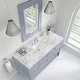 preview thumbnail 26 of 56, James Martin Vanities Breckenridge 60" Single Vanity, Serenity Blue Carrara White
