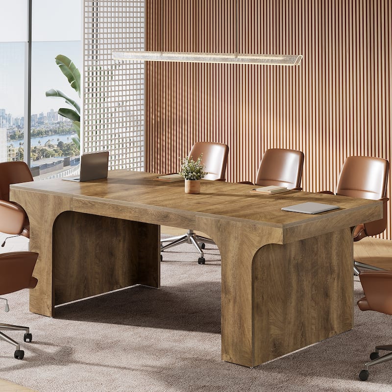 Large Executive Conference Table, Office Meeting Table, Boardroom Computer Writing Desk Workstation Accent Table