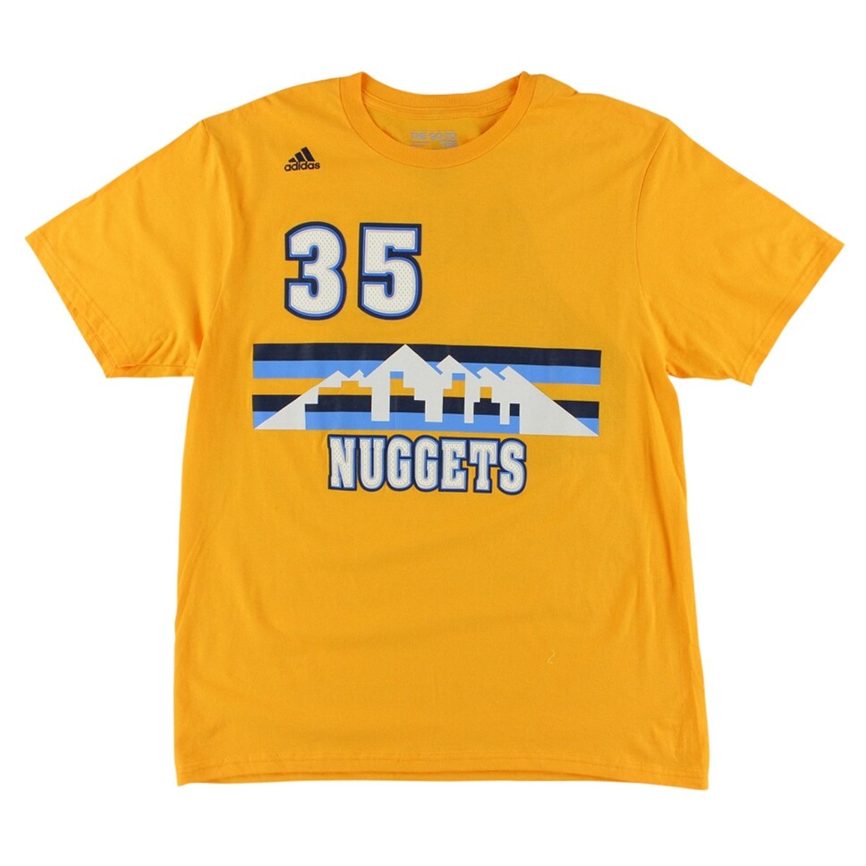 Shop Adidas Mens Denver Nuggets Nba Kenneth Faried Name And Number T Shirt Yellow Yellow White Blue L Overstock 22615728