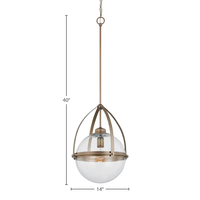 Roosevelt Pendant Light, Pewter