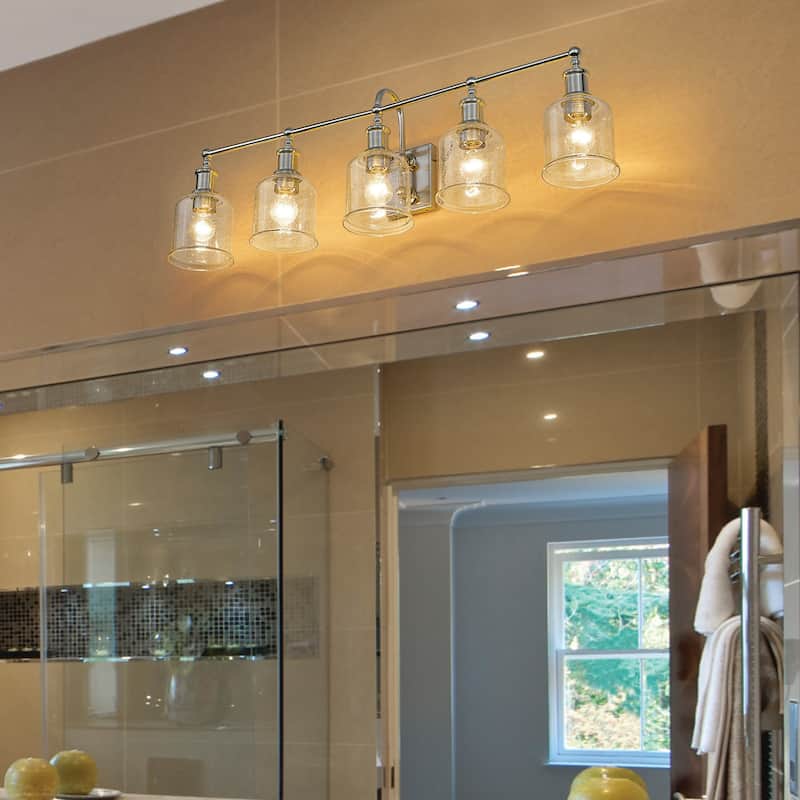 Bellevue Georgia 5 Light 41" Wide Bathroom Vanity Light