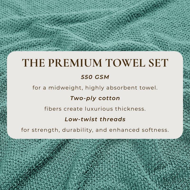 Linery & Co. Luxury Cotton Textured Bath Towel