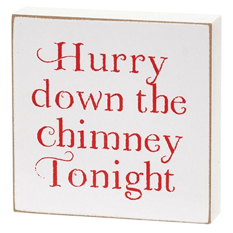 Vintage-Inspired Santa Blocks for Holiday Shelf Decor - 3 Asstd. - 3" x 0.75" x 3"