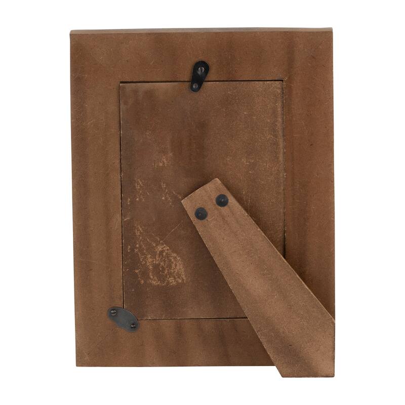 Resin and Wood Floral Petals Photo Frame - Blue, 4x6 in.