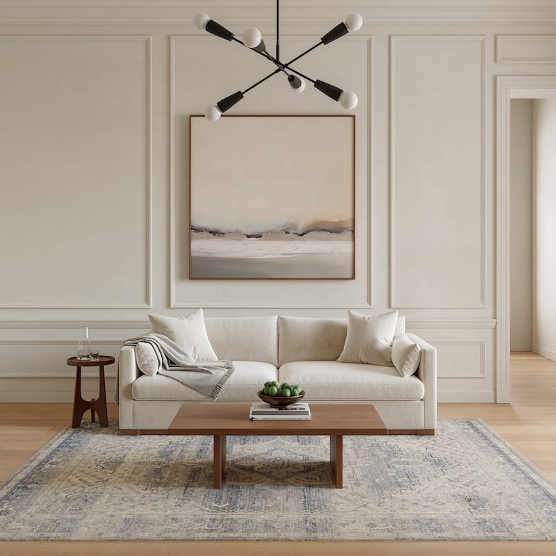 Nourison Home Sultana Indoor only Blue Vintage Persian Area Rug - Blue - 9' x 12'