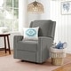 preview thumbnail 9 of 22, Robyn Nursery Glider Recliner Chair Light Grey