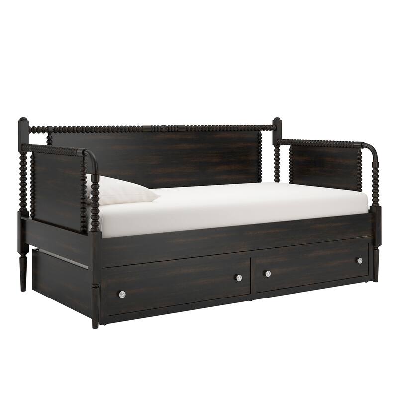 Dane Traditional Beaded Wood Daybed and Trundle by iNSPIRE Q Classic