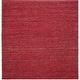 preview thumbnail 54 of 110, Chapra Hand Woven Chunky Jute Area Rug 8' Square - Red - Square