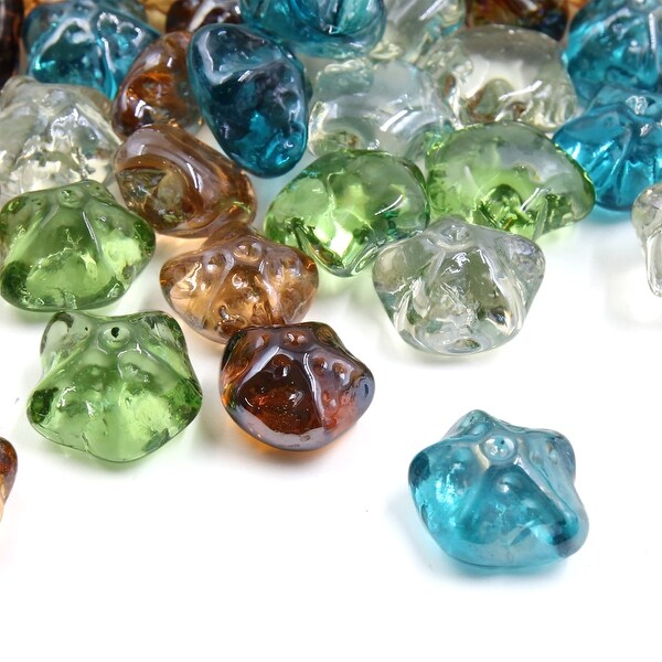 GLASS PEBBLES FOR AQUARIUM AND DECORATIVE PURPOSE GREEN COLOR 500 gm GLASS PEBBLES FOR AQUARIUM AND DECORATIVE PURPOSE GREEN COLOR 500 gm