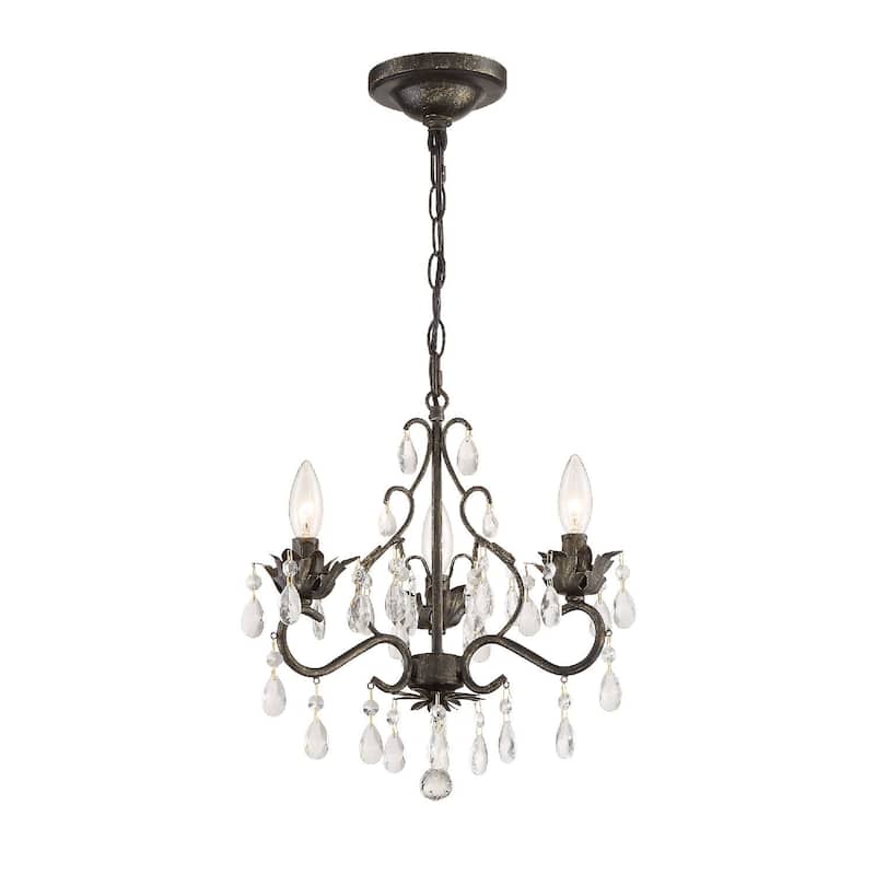 Crystorama Lighting Group Paris Market 3 Light 13" Wide Hand Cut