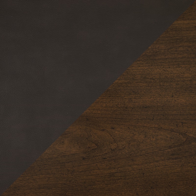 Dionne Rectangular Wood and Faux Leather Cocktail Table