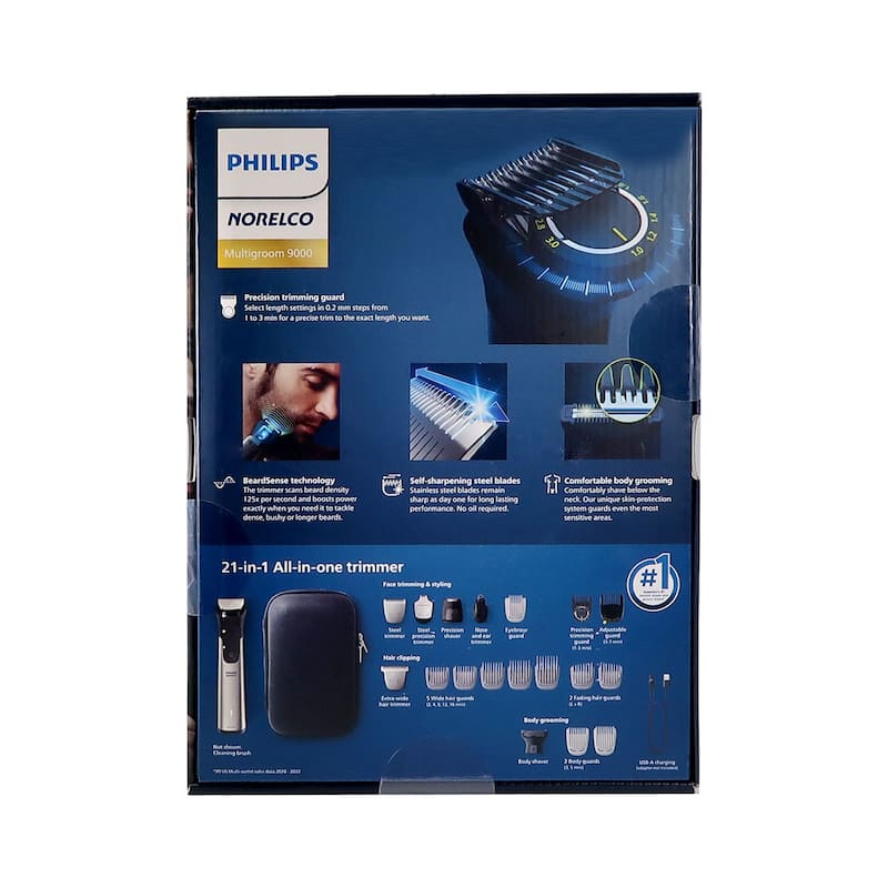Philips Norelco Multigroom Series 9000 All-In-One Trimmer (Silver)