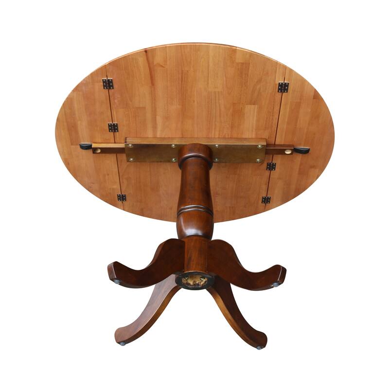 42 in. Round Dual Drop Leaf Dining Table