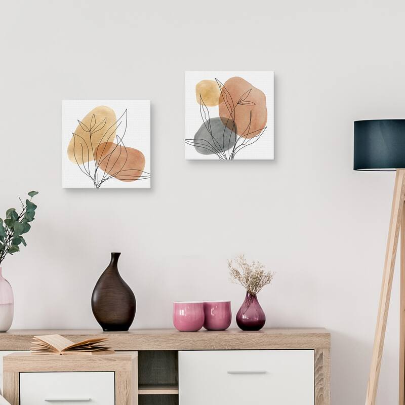 Desert Lines I, Desert Lines II by Carol Robinson Canvas Art Prints