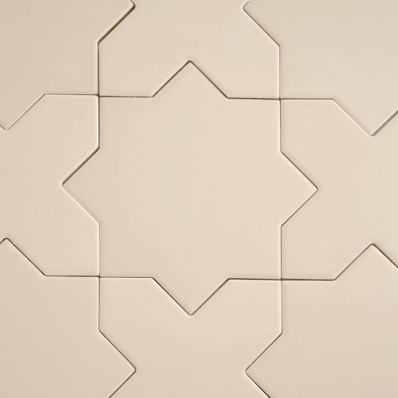 Seville 7" Star with 5" Cross Matte Porcelain Wall and Floor Tile (10.62 sq ft/case) - 68 Pack
