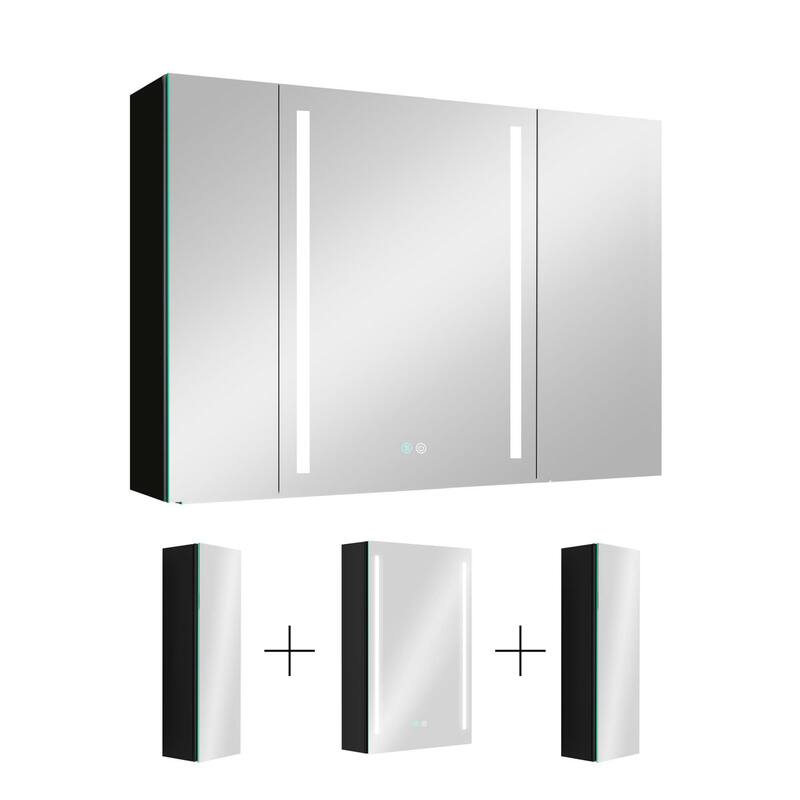 40" x 30" LED Modern Medicine Cabinet with Mirror and Defogger