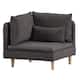 Option Dark Grey Linen-Corner Chair