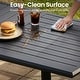 preview thumbnail 4 of 28, 9/11/13-Piece Patio Dining Set Outdoor All-Weather Aluminum Dining Table and Woven Twist Wicker Stackable Chairs
