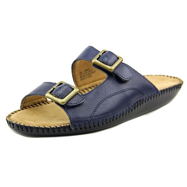 Auditions Spring Women W Open Toe Leather Slides Sandal