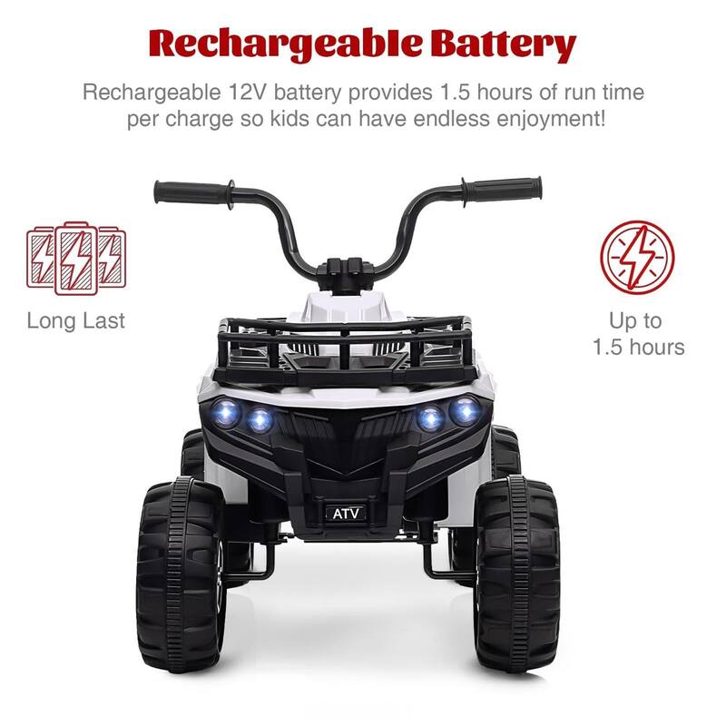 12V Kids Electric ATV Ride-On Car with Audio