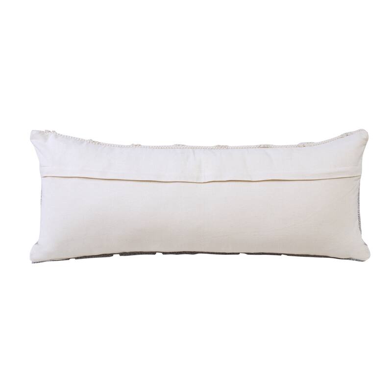 Sevita Contemporary Textured Diamond Cotton Throw Pillow