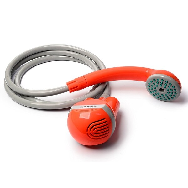 Ivation Battery-Powered Handheld Portable Shower - Turns Water from Bucket/Sink Into Steady, Gentle Stream