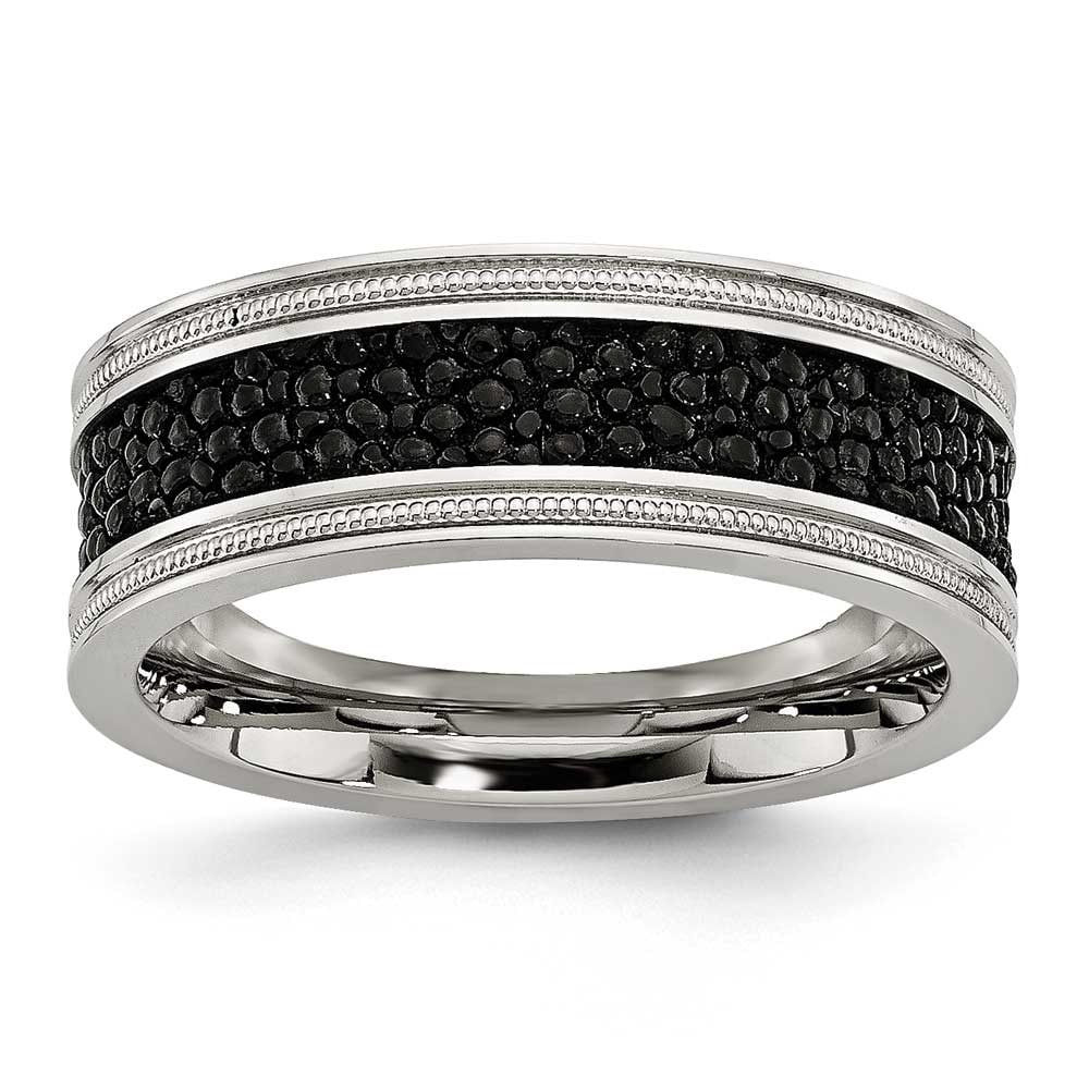 Bridal Wedding Bands Decorative Bands Stainless Steel Polished Textured Ring Size 10