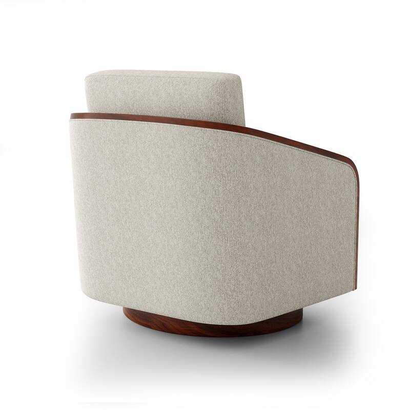 Modern Upholstered Swivel Accent Chair Set of 2