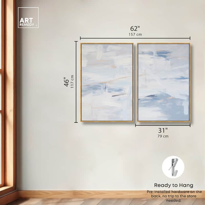 Frozen in Time I Canvas Set of 2 by Art Remedy