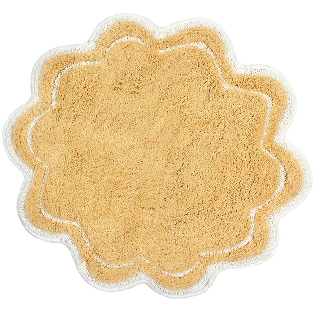 Home Weavers Allure Collection Absorbent Cotton, Machine Washable and Dry Bath Rugs