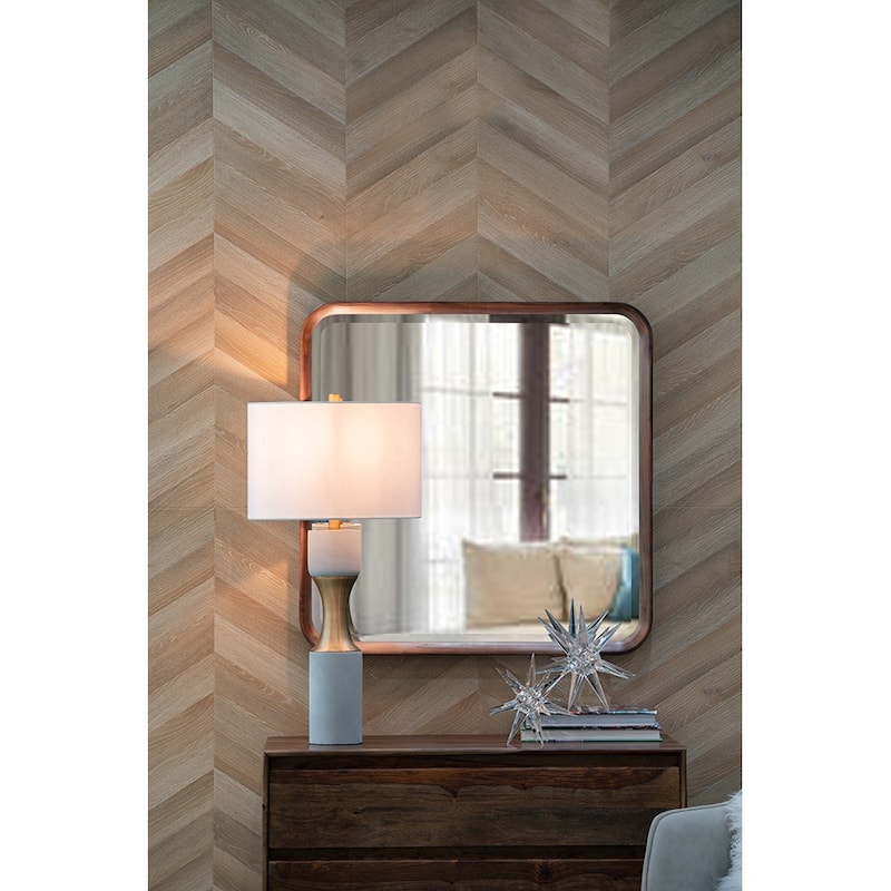 Cement With Metal Table Lamp