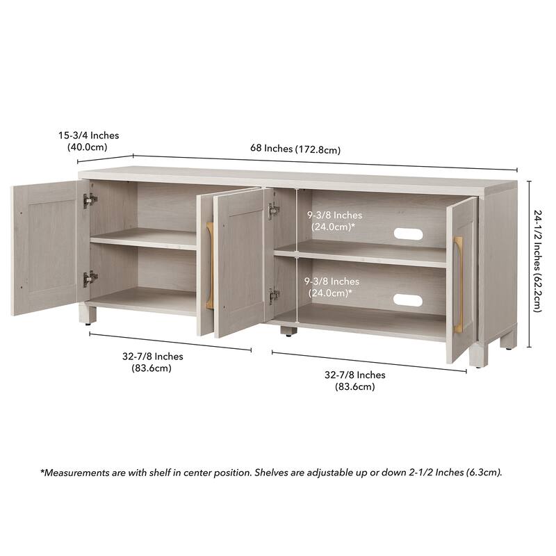 Chabot Rectangular TV Stand for TV's up to 75"