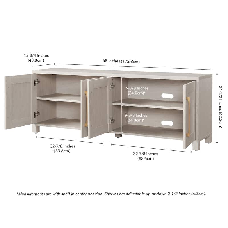 Chabot Rectangular TV Stand for TV's up to 75"