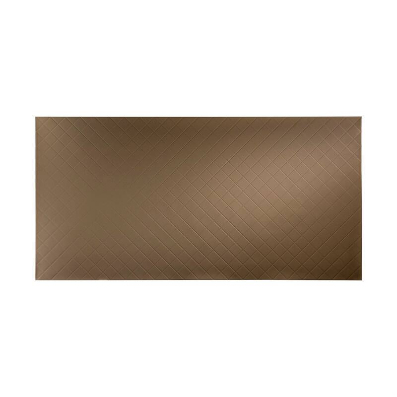 FASÄDE Quilted 4-foot x 8-foot PVC Wall Panel in Argent Bronze - 4 x 8