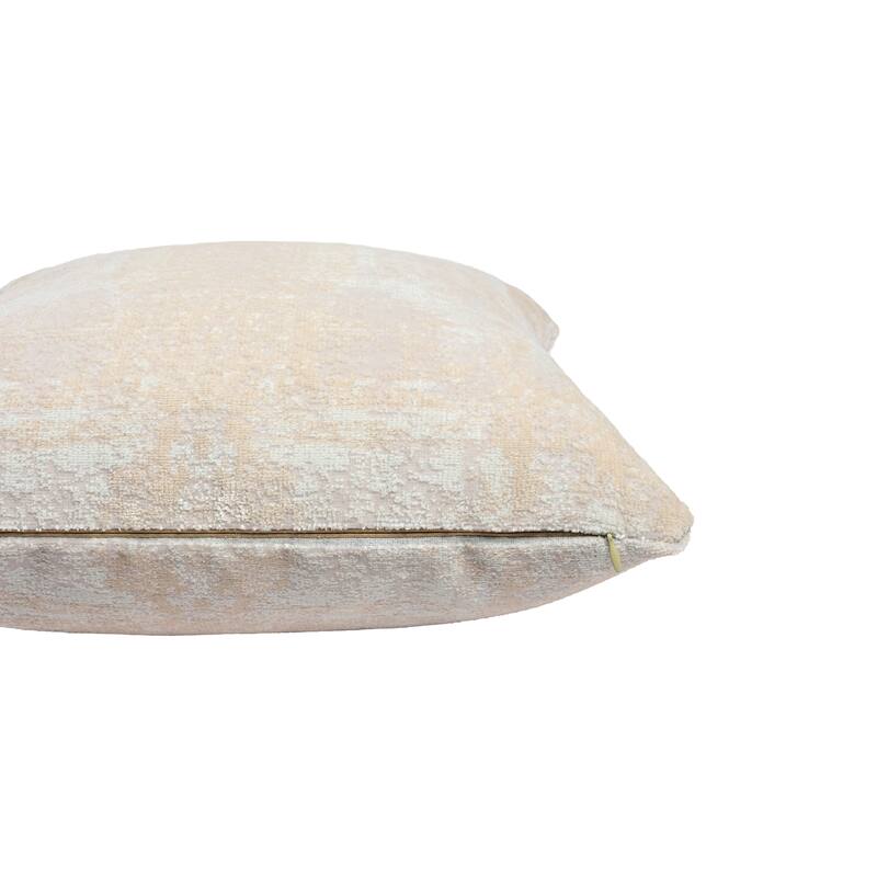 Sevita Beige/ Gray Modern Abstract Acrylic Blend Throw Pillow