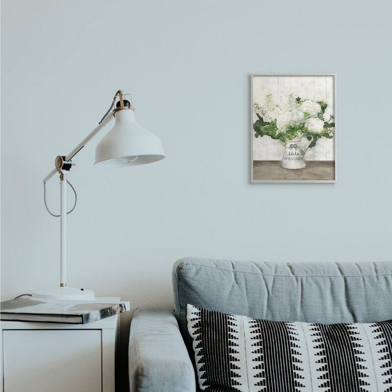 Stupell Farm Fresh White Florals in Antique Milk Pitcher Framed Wall Art - Multi-Color