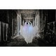 preview thumbnail 9 of 7, Haunted Hill Farm 1.6-ft. Light-Up Ghost Set of 2, Color-Changing, Indoor/Covered Outdoor Halloween Decoration, Poseable