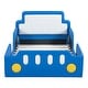 preview thumbnail 6 of 19, Twin Car-Shaped Platform Upholstered Backrest Bed with Wheels