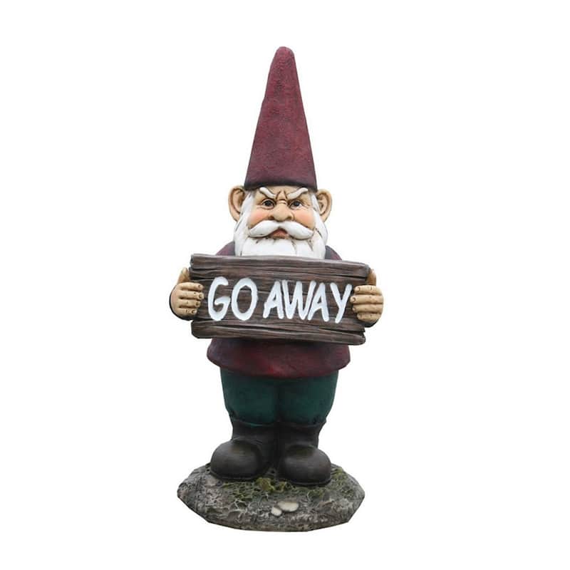 9.3" Resin Gnome "Go Away"