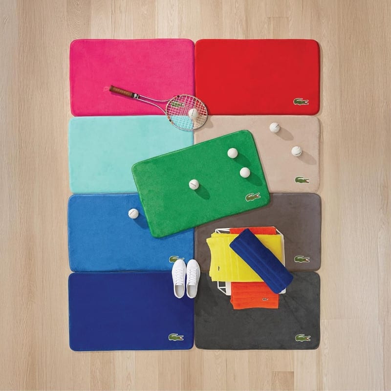 Lacoste Croc Memory Foam Non-Slip Bath Rug