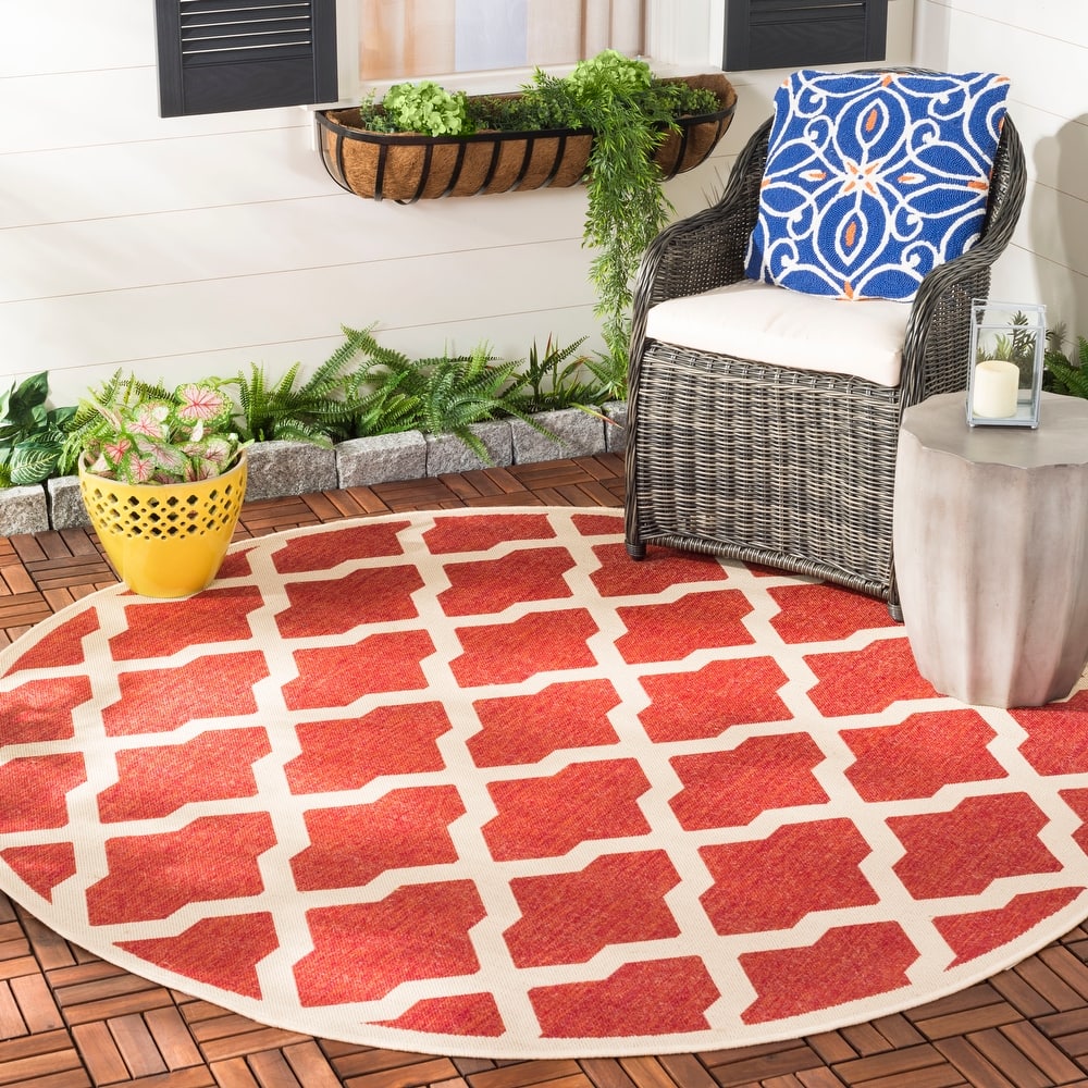 SAFAVIEH Beach House Petrona Indoor/ Outdoor Waterproof Patio Backyard Rug