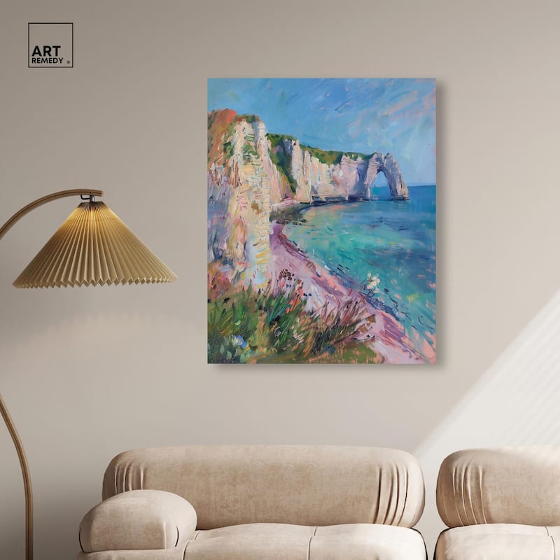 Cliffs of Etretat Canvas by Art Remedy, Gallery Wrapped