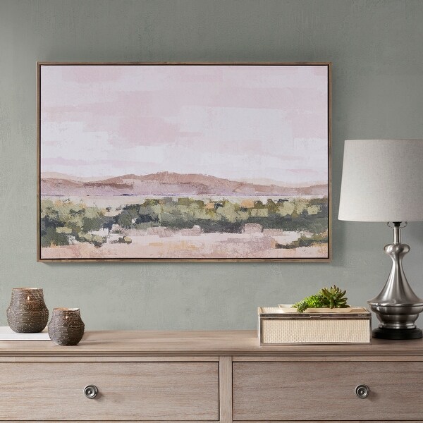 Madison Park Desert Sunrise Landscape Gel Coated Framed Canvas