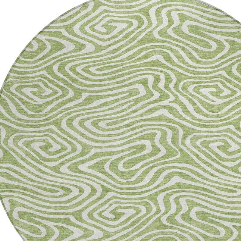 HomeRoots Abstract Transitional Rectangle Outdoor Rug