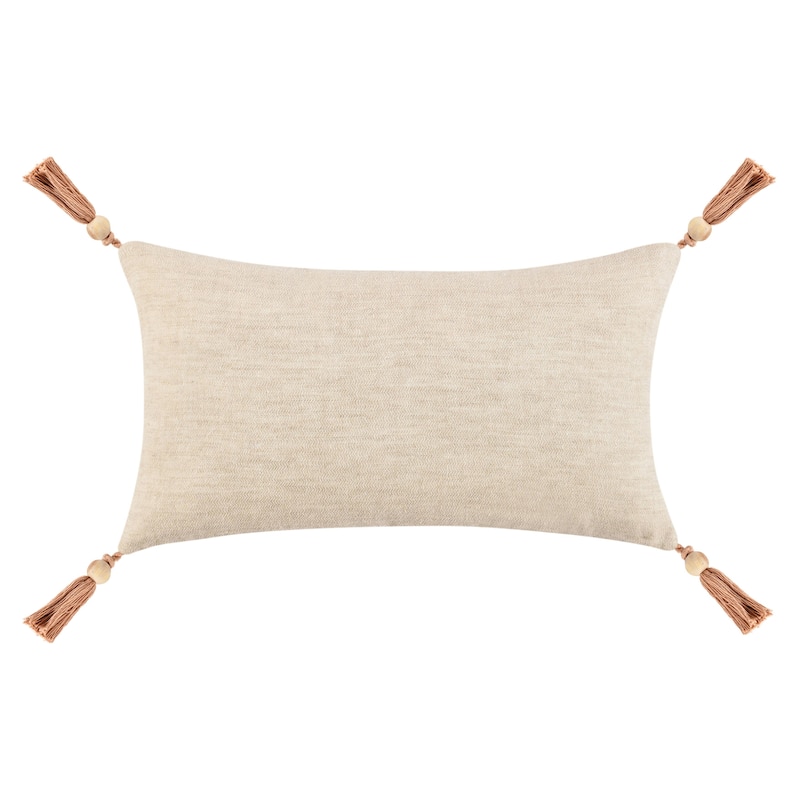 Villa by Classic Home Cherry Linen Blend Throw Pillow