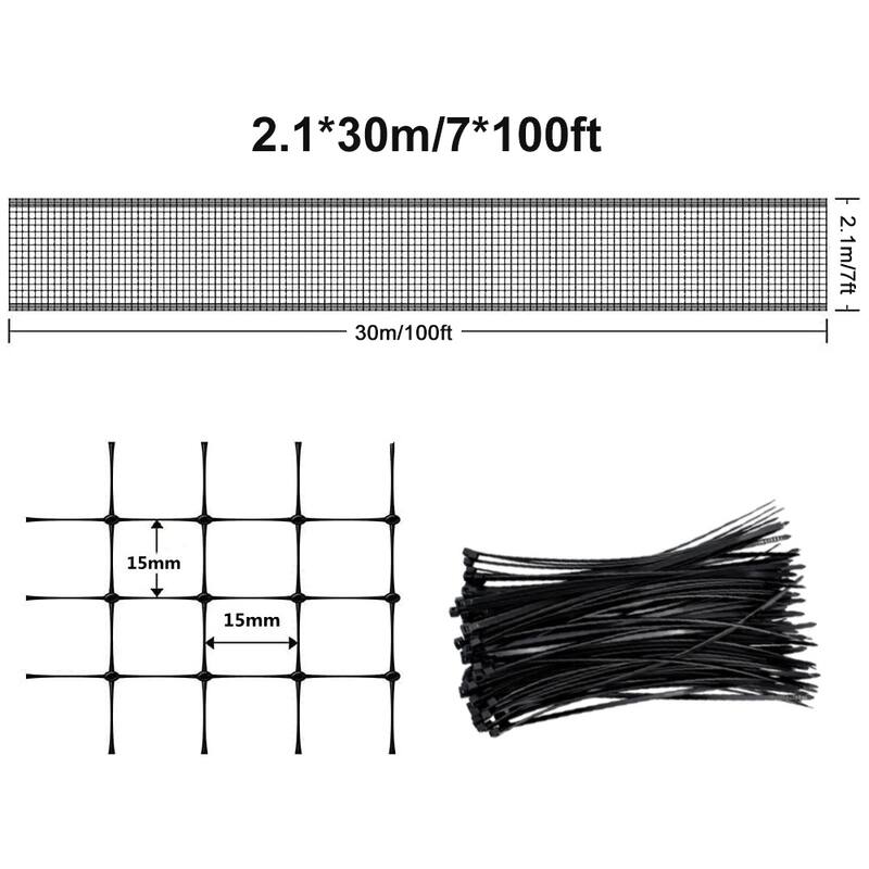 Plastic PP Stretch Net Deer Net Protective Net Fence Net Household - 7ft x 100ft